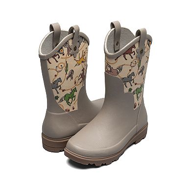 Bogs Lil Jolene Girls' Waterproof Rain Boots