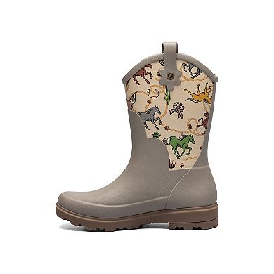 Bogs Lil Jolene Girls' Waterproof Rain Boots