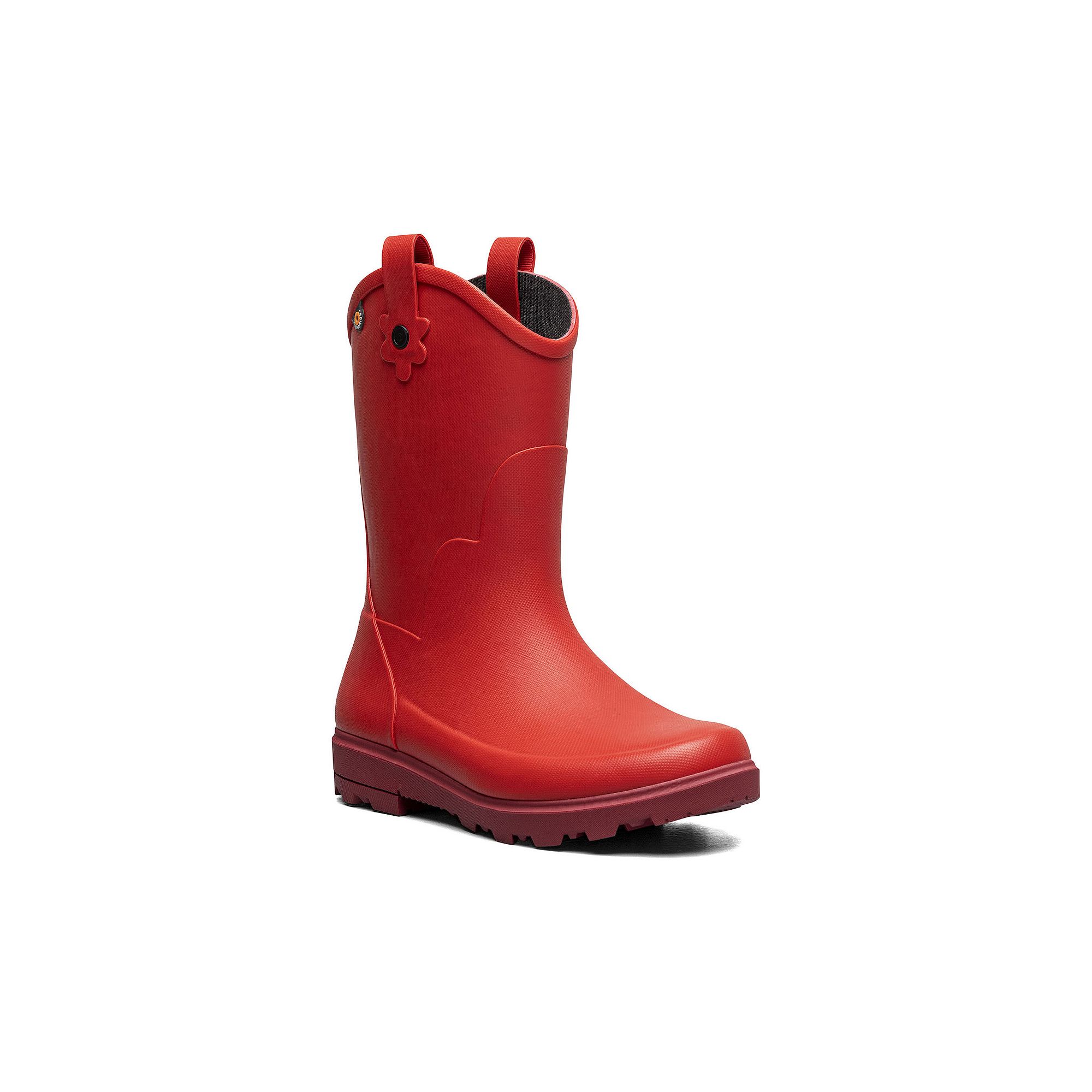 Bogs Lil Jolene Girls Waterproof Rain Boots, Girls, Size: 1, Red