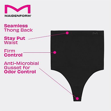 Maidenform® Women's Tummy Control Seamless High-Waist Thong Shapewear DMS835