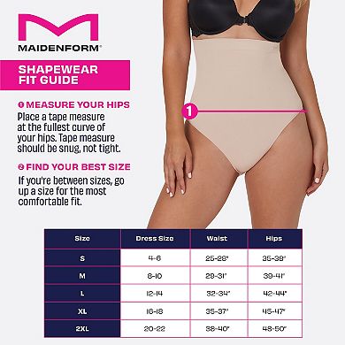 Maidenform® Women's Tummy Control Seamless High-Waist Thong Shapewear DMS835