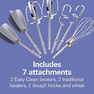 Hamilton Beach 6-Speed Hand Mixer with Case & Easy Clean Beaters