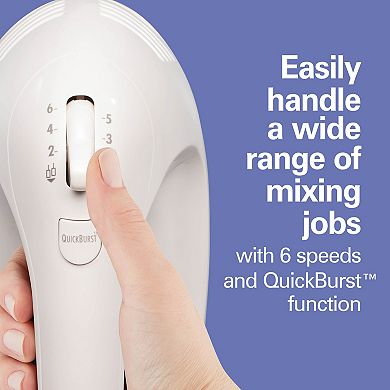 Hamilton Beach 6-Speed Hand Mixer with Case & Easy Clean Beaters