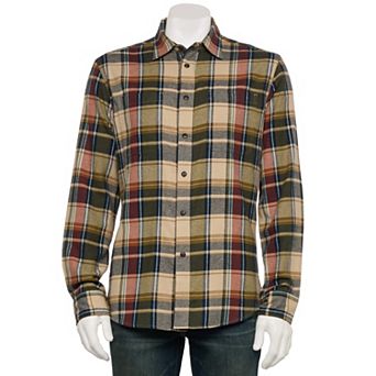 Sonoma Goods For Life® Adaptive Long Sleeve Flannel Shirt