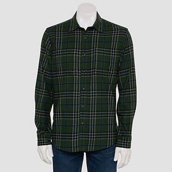 Sonoma Goods For Life® Adaptive Long Sleeve Flannel Shirt