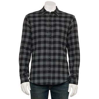 Sonoma Goods For Life® Adaptive Long Sleeve Flannel Shirt