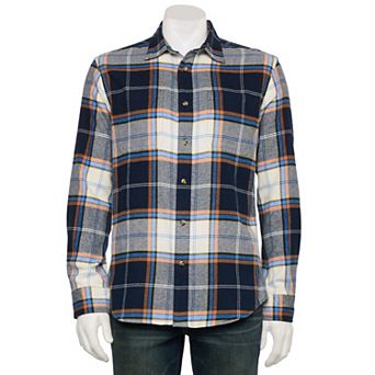 Sonoma Goods For Life® Adaptive Long Sleeve Flannel Shirt