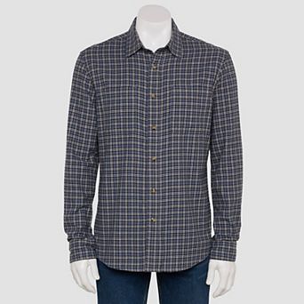 Sonoma Goods For Life® Adaptive Long Sleeve Flannel Shirt