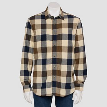 Sonoma Goods For Life® Adaptive Long Sleeve Flannel Shirt