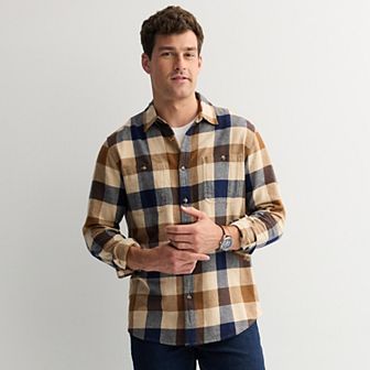 Sonoma Goods For Life® Long Sleeve Brushed Flannel Shirt