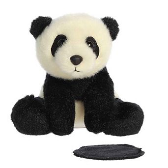 Aurora Mini White Shoulderkins 4.5" Min Panda Adorable Stuffed Animal