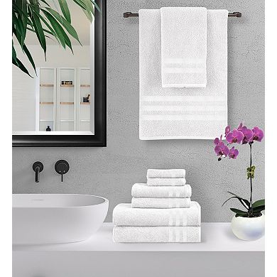 100% Cotton 6-Piece Bath Towel Set Highly Absorbent, Extra Soft Quality Towel For Bathroom