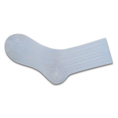 Cable Pattern Crew Rayon 3 pair pack Socks