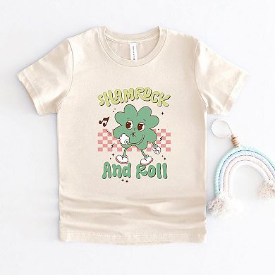 Shamrock And Roll Toddler Short Sleeve Graphic Tee