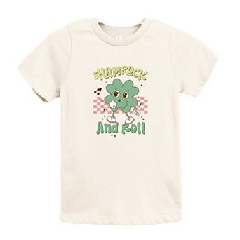 Shamrock And Roll Toddler Short Sleeve Graphic Tee