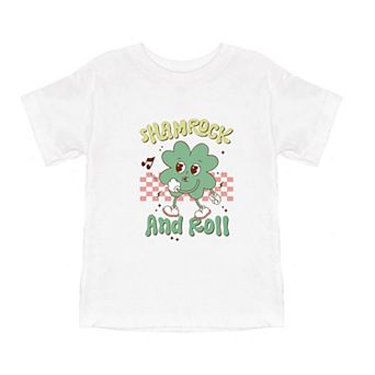 Shamrock And Roll Toddler Short Sleeve Graphic Tee