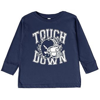 Touchdown Helmet Youth Long Sleeve Graphic Tee