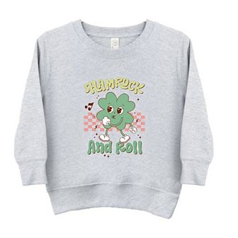 Shamrock And Roll Toddler Graphic Sweatshirt