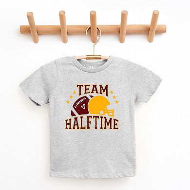 Team Halftime Distressed - Maroon Toddler Short Sleeve Graphic Tee