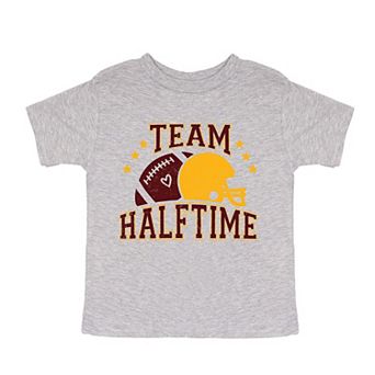 Team Halftime Distressed - Maroon Toddler Short Sleeve Graphic Tee