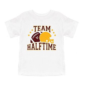Team Halftime Distressed - Maroon Toddler Short Sleeve Graphic Tee