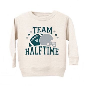 Team Halftime Distressed - Green Toddler Graphic Sweatshirt