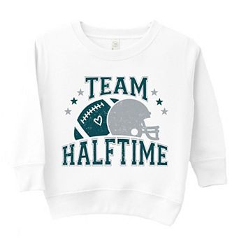 Team Halftime Distressed - Green Toddler Graphic Sweatshirt