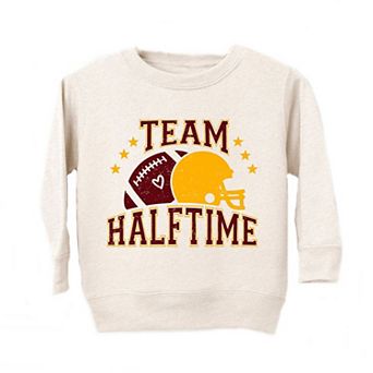 Team Halftime Distressed - Maroon Toddler Graphic Sweatshirt