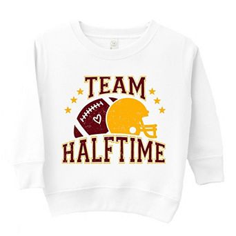 Team Halftime Distressed - Maroon Toddler Graphic Sweatshirt