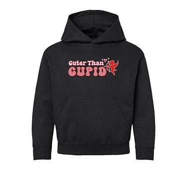 Cuter Than Cupid Youth Graphic Hoodie