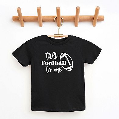 Talk Football To Me Ball Youth Short Sleeve Graphic Tee