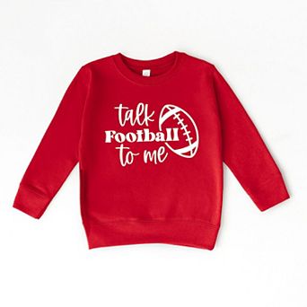 Talk Football To Me Ball Youth Ultra-Soft Graphic Sweatshirt