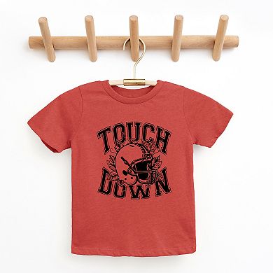 Touchdown Helmet Toddler Short Sleeve Graphic Tee