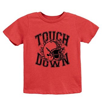 Touchdown Helmet Toddler Short Sleeve Graphic Tee