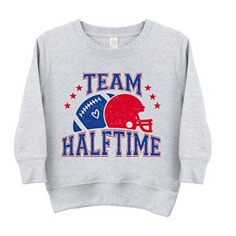 Team Halftime Distressed - Blue Toddler Graphic Sweatshirt