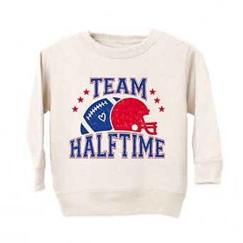 Team Halftime Distressed - Blue Toddler Graphic Sweatshirt