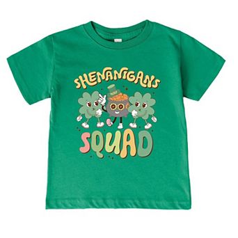 Shenanigans Squad Toddler Short Sleeve Graphic Tee