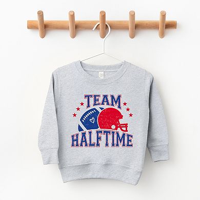 Team Halftime Distressed - Blue Youth Ultra-Soft Graphic Sweatshirt
