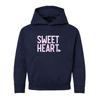 Sweetheart Raised Print Youth Graphic Hoodie