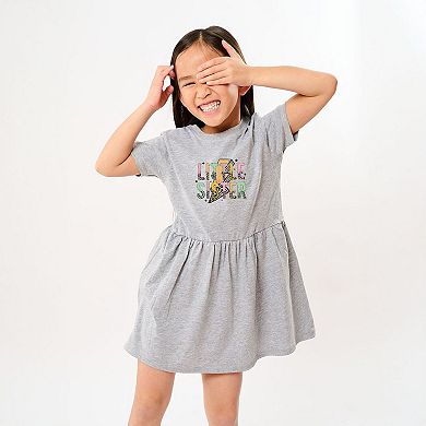 Little Sister Lightning Bolt Toddler Girl Dress