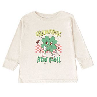 Shamrock And Roll Toddler Long Sleeve Graphic Tee