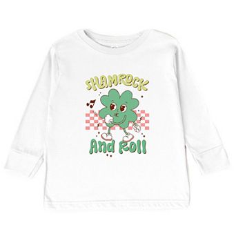 Shamrock And Roll Toddler Long Sleeve Graphic Tee