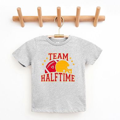 Team Halftime Distressed - Red Toddler Short Sleeve Graphic Tee