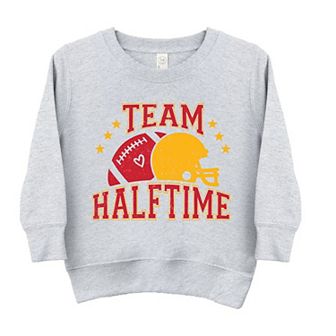 Team Halftime Distressed - Red Toddler Graphic Sweatshirt