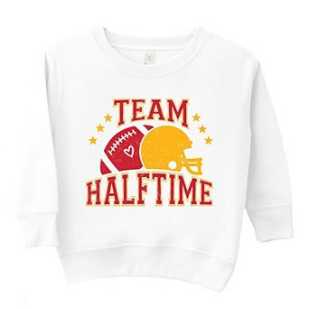 Team Halftime Distressed - Red Toddler Graphic Sweatshirt