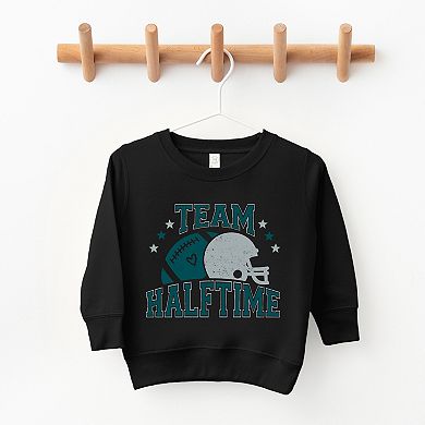Team Halftime Distressed - Green Youth Ultra-Soft Graphic Sweatshirt