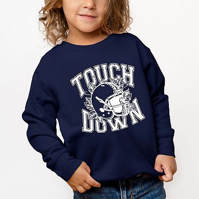 Touchdown Helmet Toddler Graphic Sweatshirt