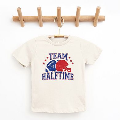 Team Halftime Distressed - Blue Toddler Short Sleeve Graphic Tee