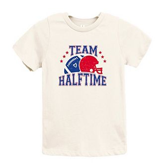 Team Halftime Distressed - Blue Toddler Short Sleeve Graphic Tee