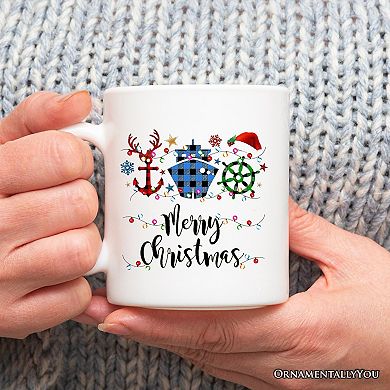 Cruise Vacation Buffalo Plaid Mug Christmas Gift